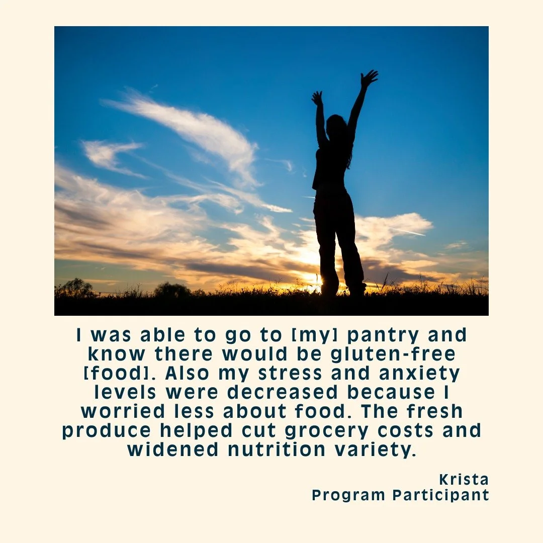 For the first time in years, she didn&rsquo;t wake up worrying about food because FEI's Home Program delivered.