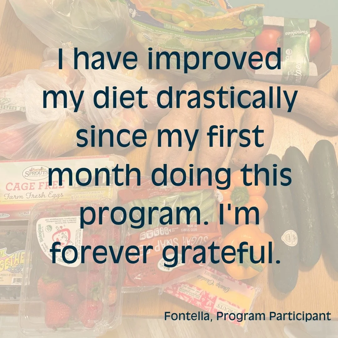Can you hear the joy and gratitude in this program participant's words? 
FEI fights for food security and health equity for all. Providing food directly to people's homes who would have no other access to nourishment their bodies need is what FEI doe