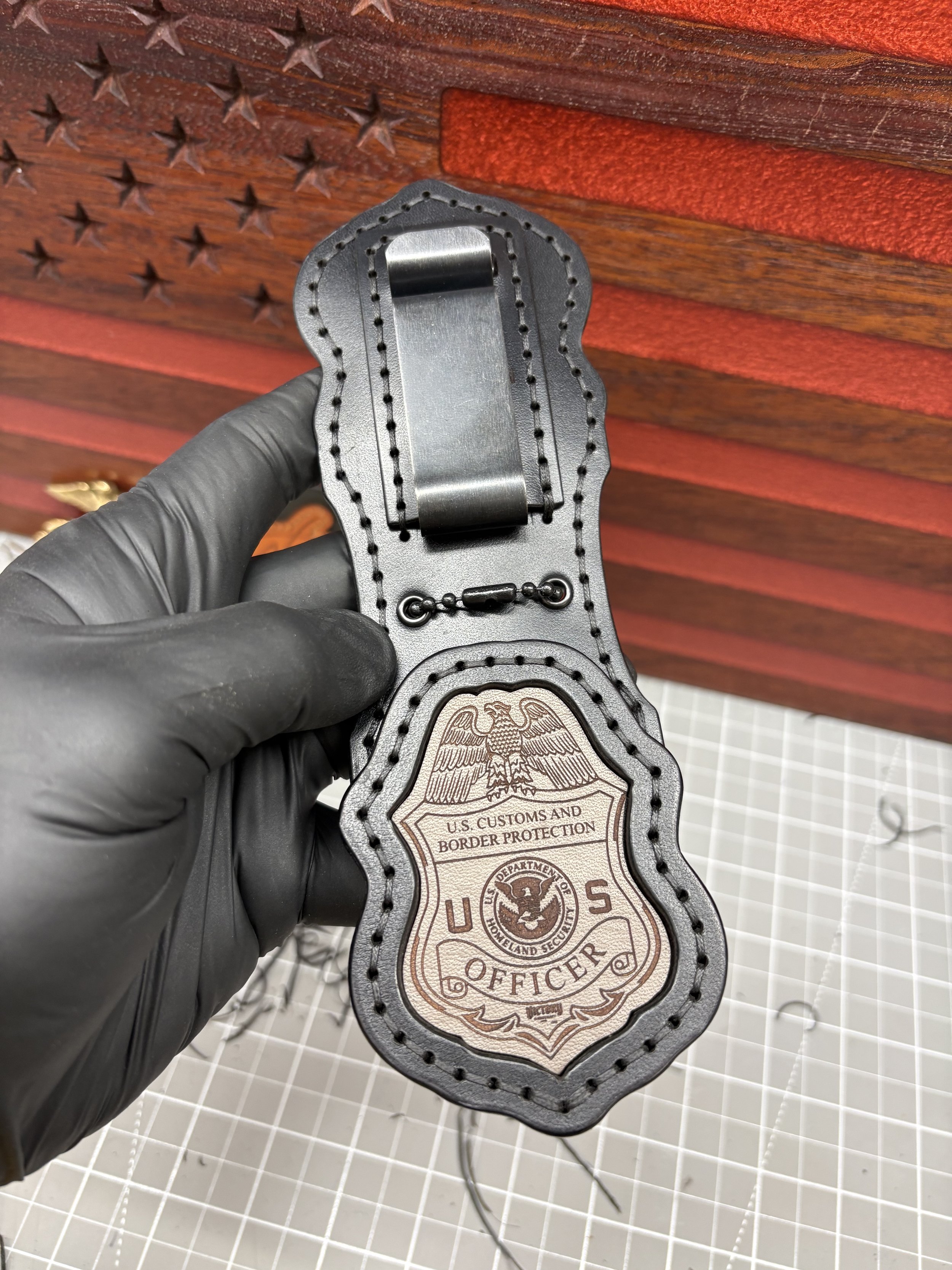 CBP/OFO - All Black Badge Holder - Ready to Ship