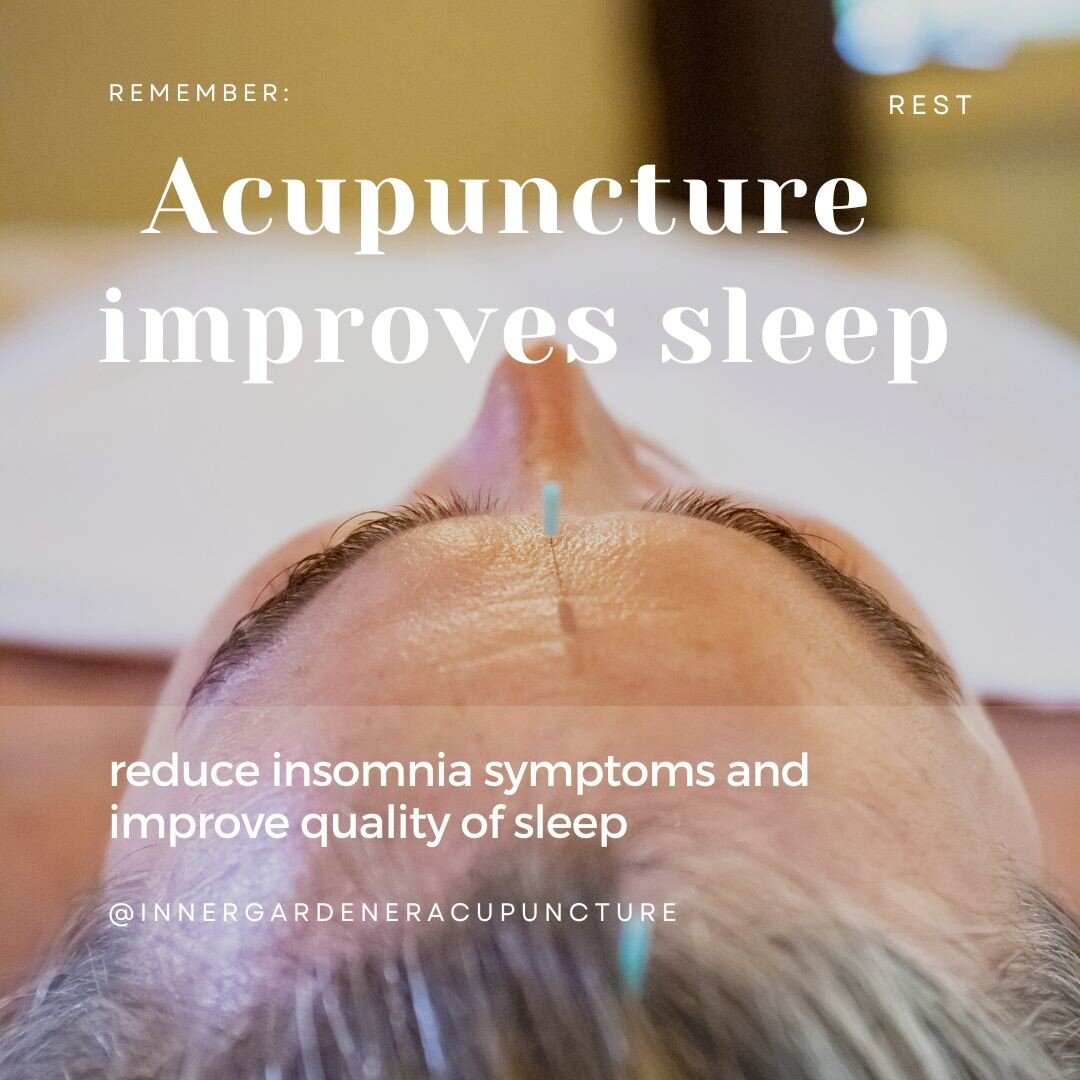 Acupuncture is significantly associated with improvements in several objective sleep measures.

Acupuncture increases total sleep time and sleep efficiency, and reductions in wake after sleep onset and number of awakening times throughout the night.
