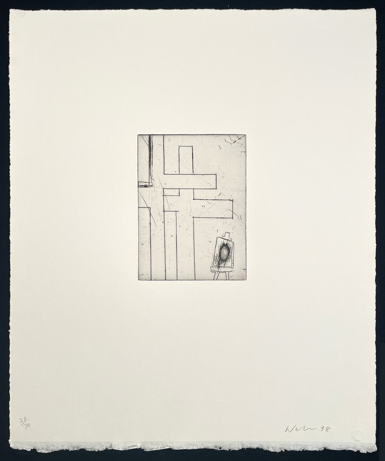 untitled (2 crosses and easel)