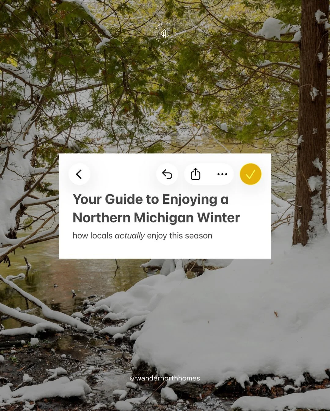 If you&rsquo;re heading north this winter, don&rsquo;t just wing it. Go in with a local&rsquo;s game plan. 

(You can trust us, we&rsquo;re from here.)

Northern Michigan winters are stunning, but they come with real weather. This post covers how loc