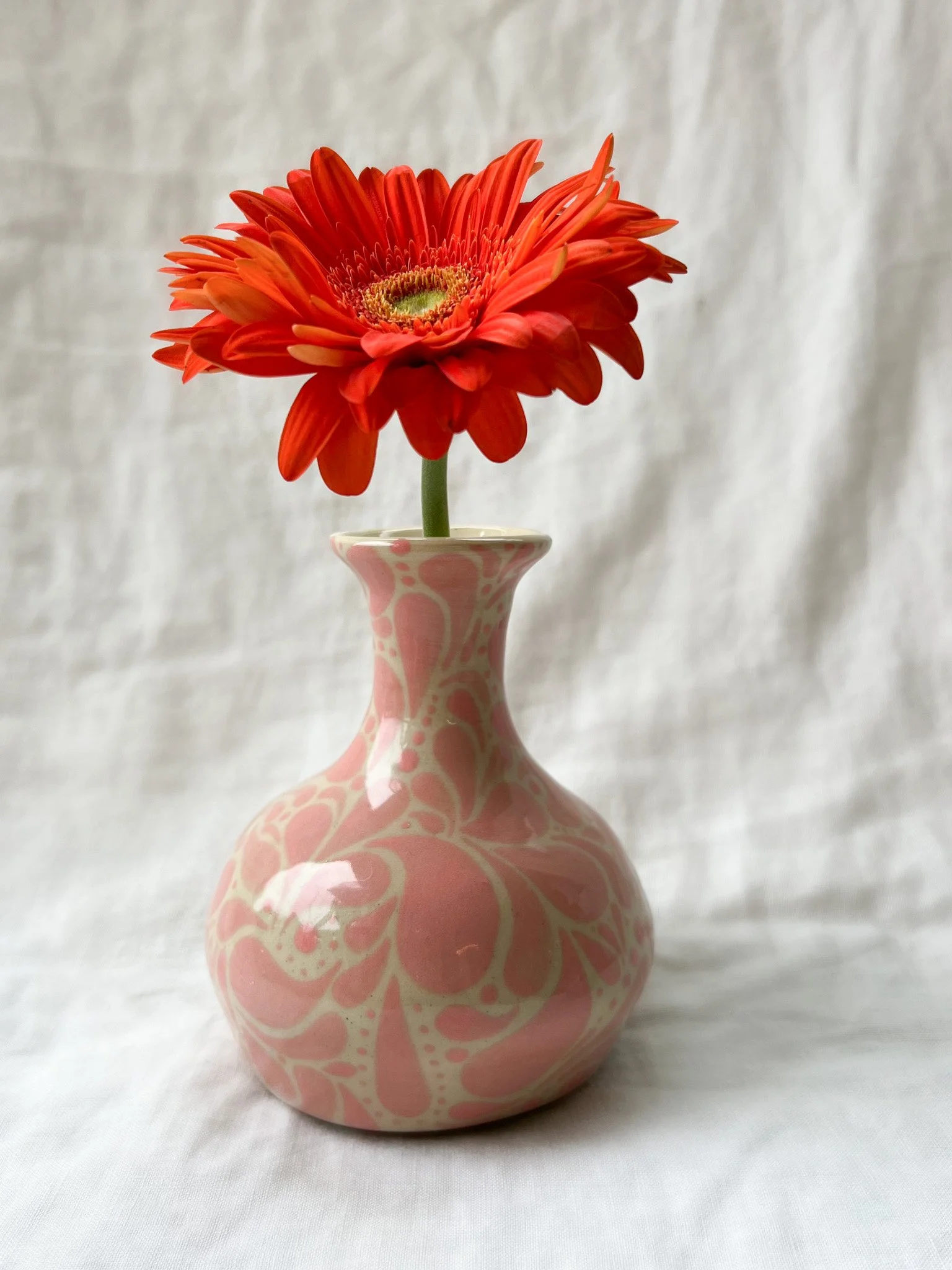 Pink Teardrop Vase