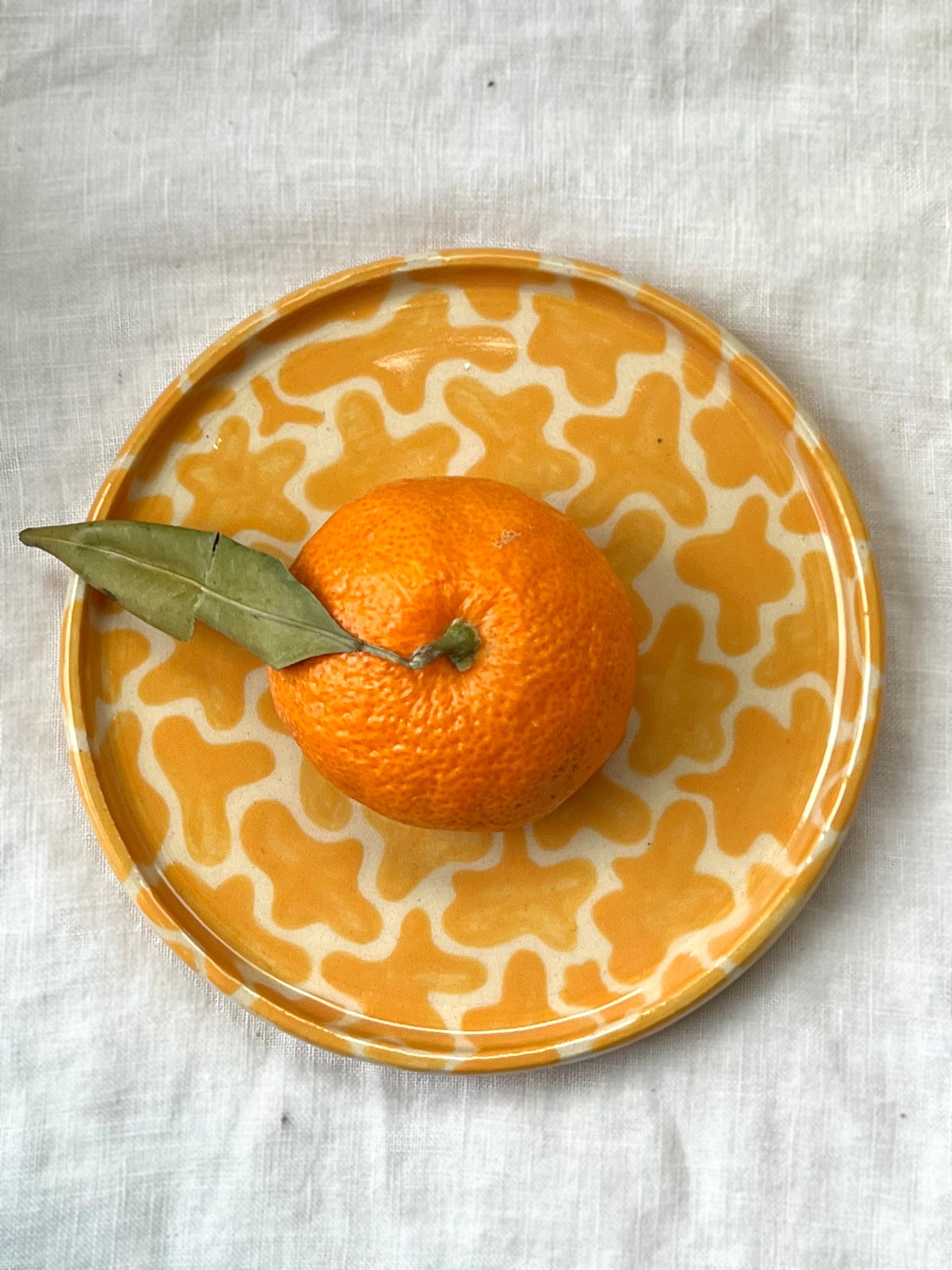 Orange Blob Plate
