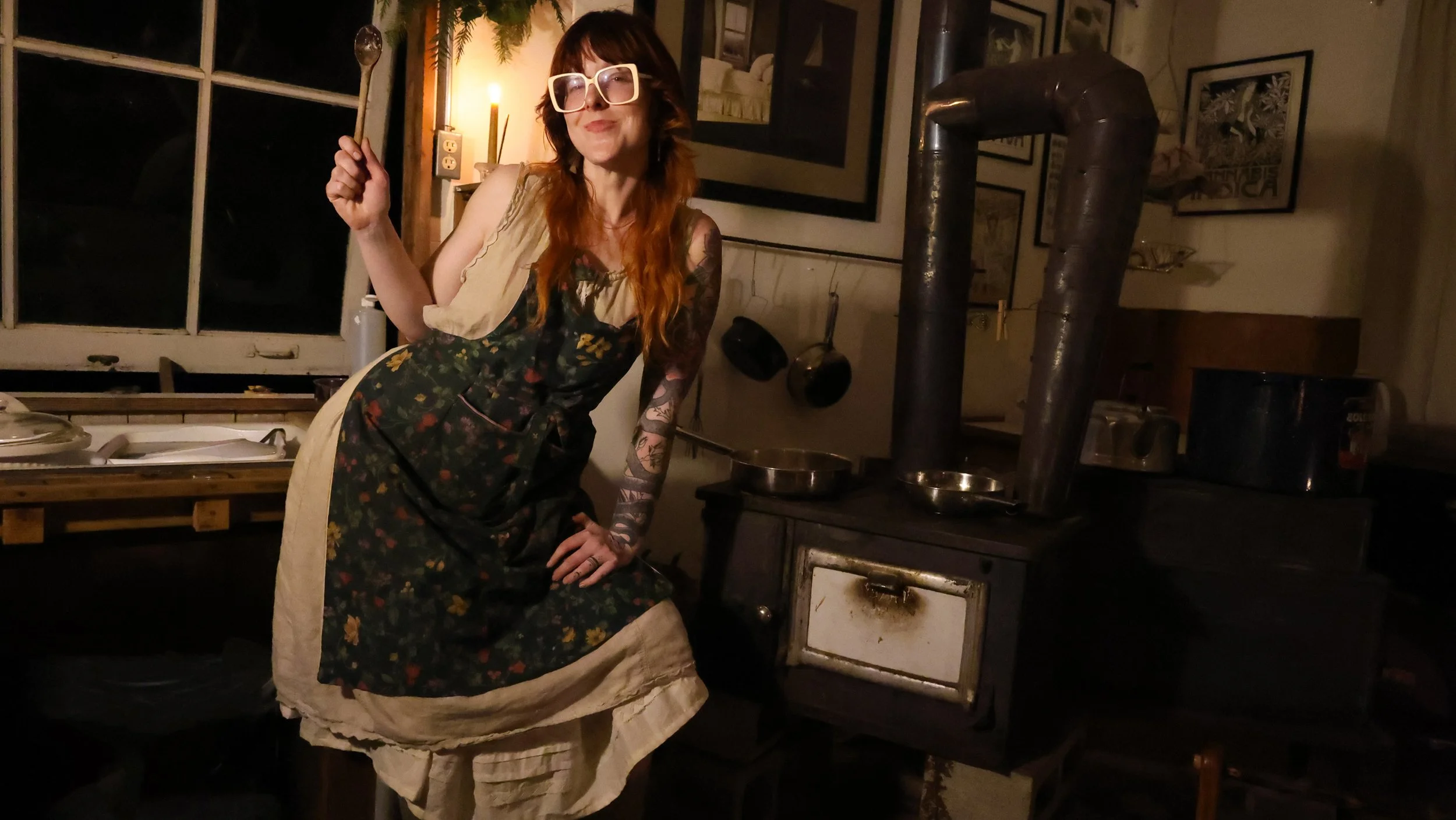 Christmas Woodstove Cooking