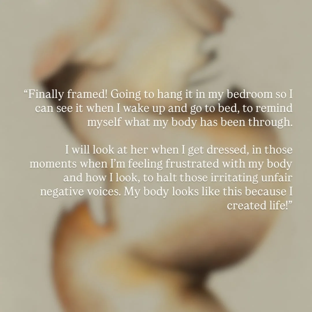 H has her drawing framed 🤩

I feel so privileged to be able to give her this reminder of how incredible her body is, and what it&rsquo;s done for her and her family 🥰

When you&rsquo;re pregnant it not always easy to love how you feel, it&rsquo;s o