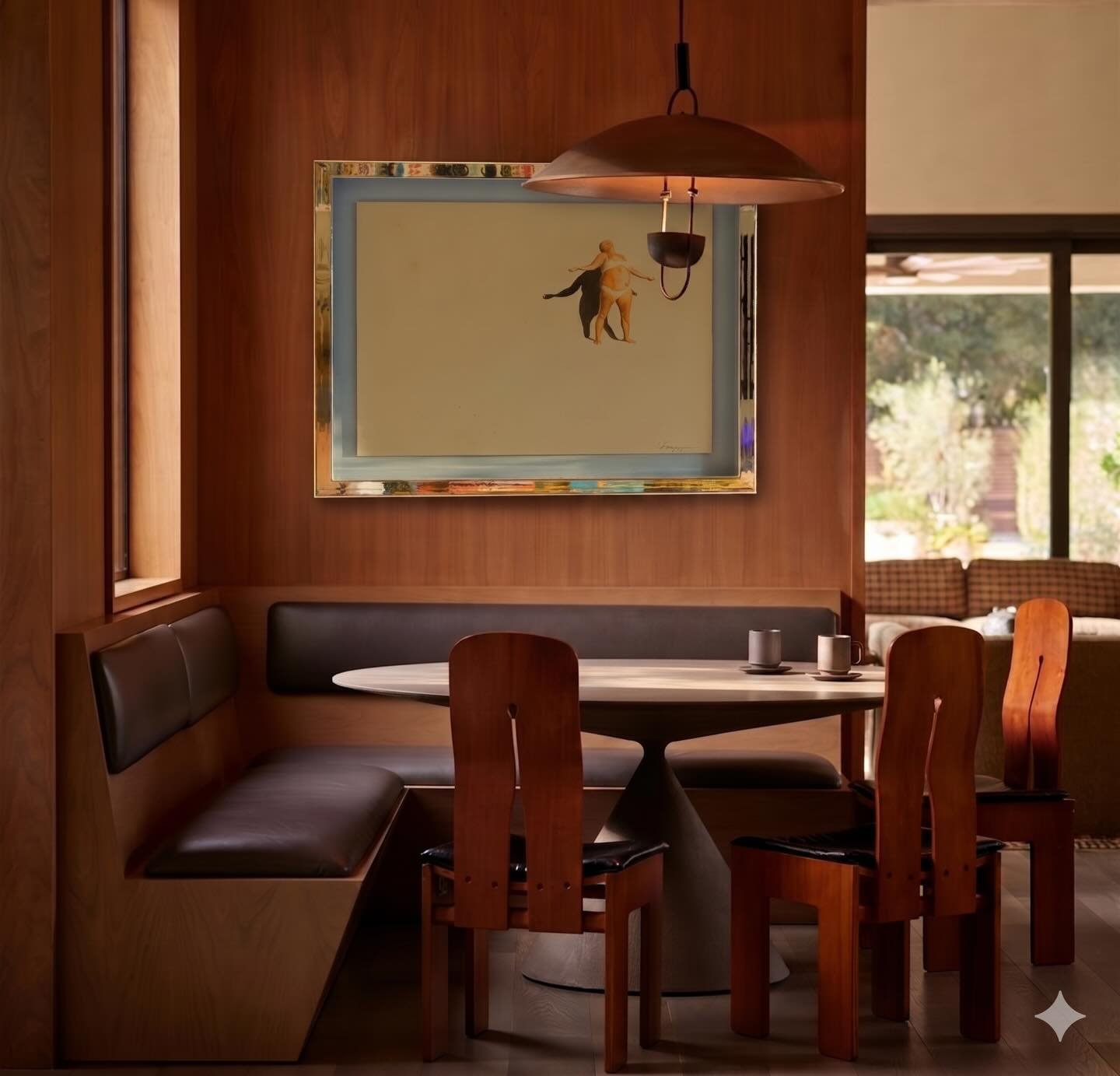 A simple reminder to slow down
Sit dow for a while
Let the sun kiss your face 
This is it 

🔵

Where would you hang this drawing of her so she reminded you to slow down at just the right time?