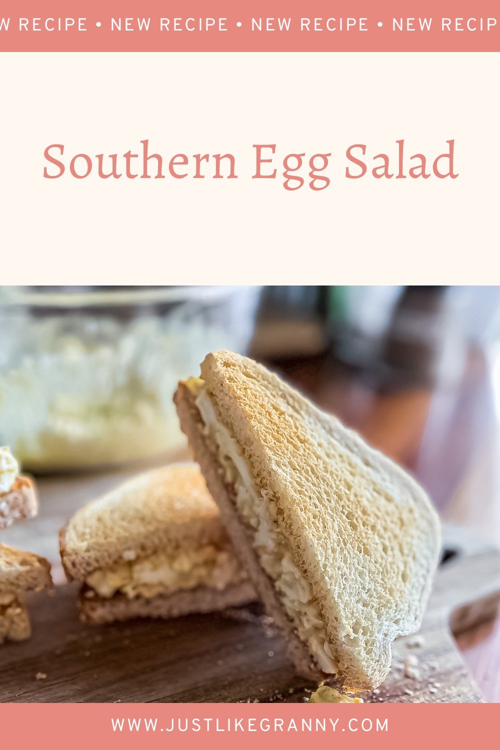 Transform Your Lunchtime Routine with This Delicious and Classic Southern Egg Salad Recipe. Hard-boiled eggs are diced and mixed with a creamy mayonnaise and mustard dressing, then served on top of lettuce or between slices of bread for a classic and