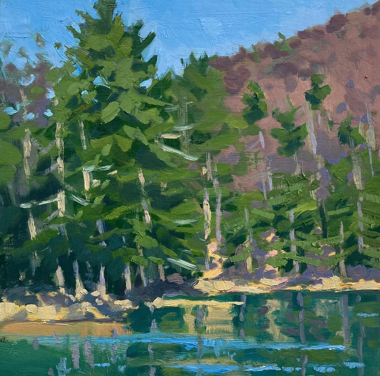 12x12 from Elkhorn Lake. 

#jeffersonnationalforest 
#georgewashingtonnationalforest 
#augustacountyva 
#paintspot 
#virginiaartist