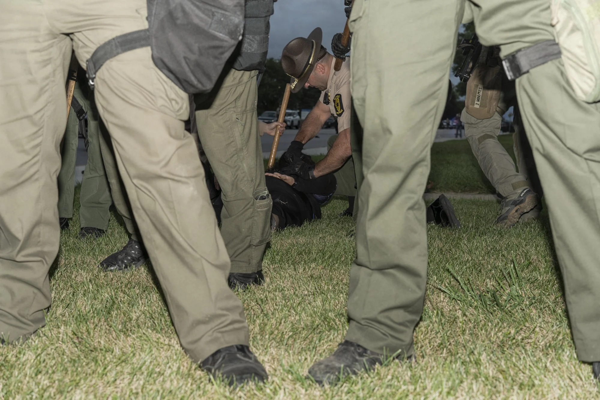 ISP Arrests Protester II, Broadview Detention Center, Broadview, IL. 2025.