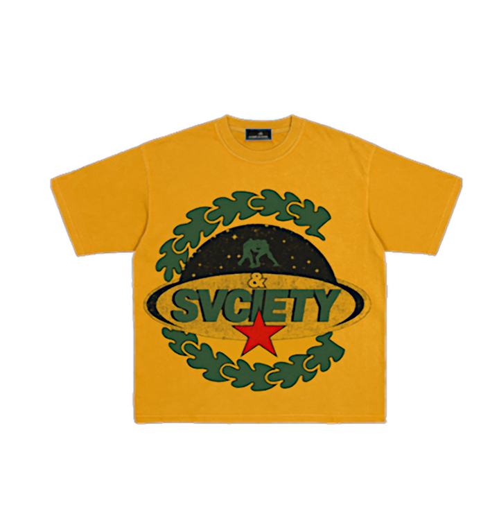 FIGHT WORLD YELLOW TEE