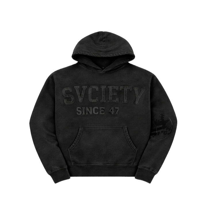 SINCE 47 TRIPLE BLACK PULLOVER