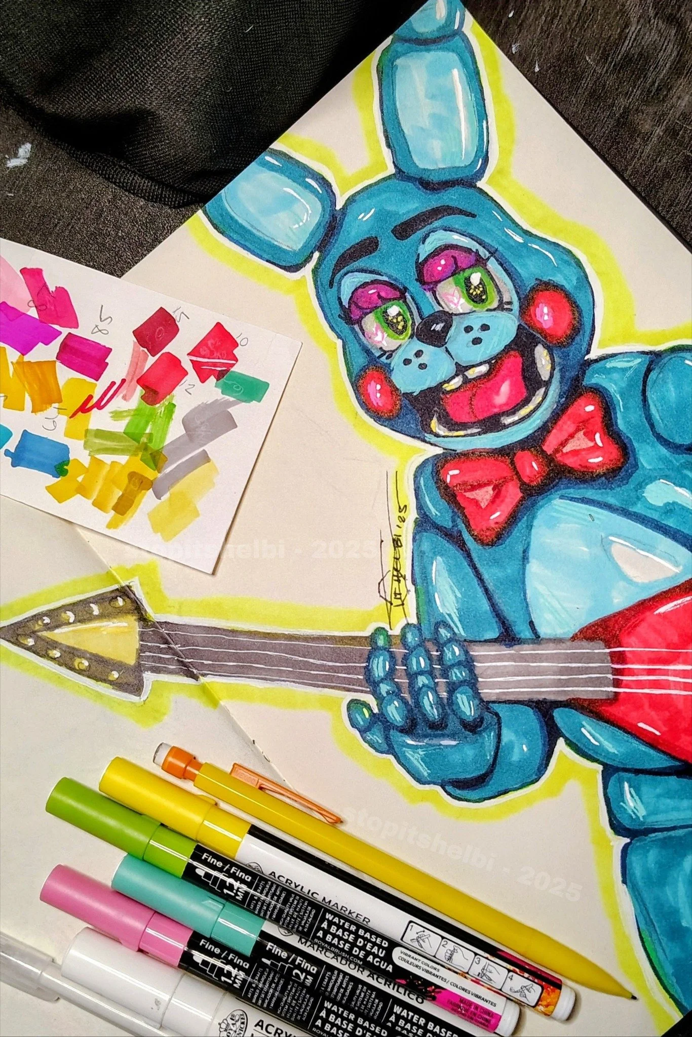Toy Bonnie from FNAF 2. 12/25