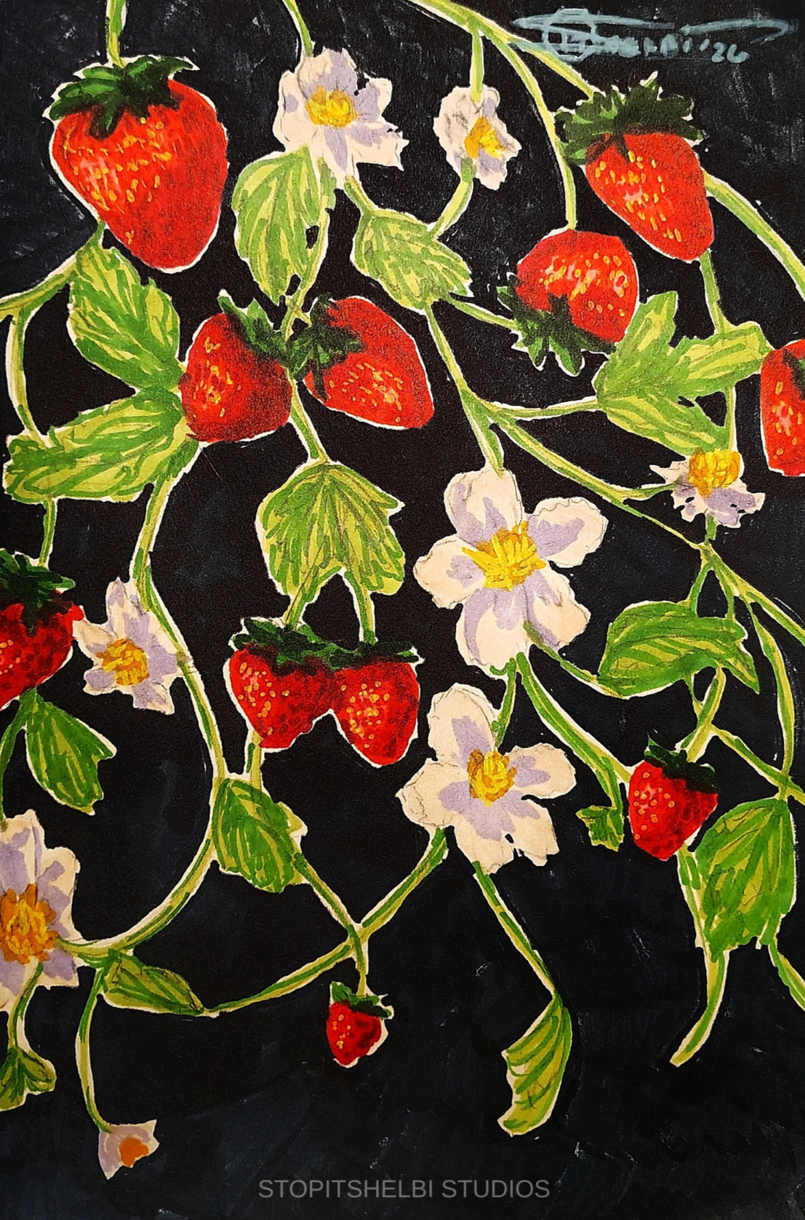 "Strawberry Stolons" - PRINT