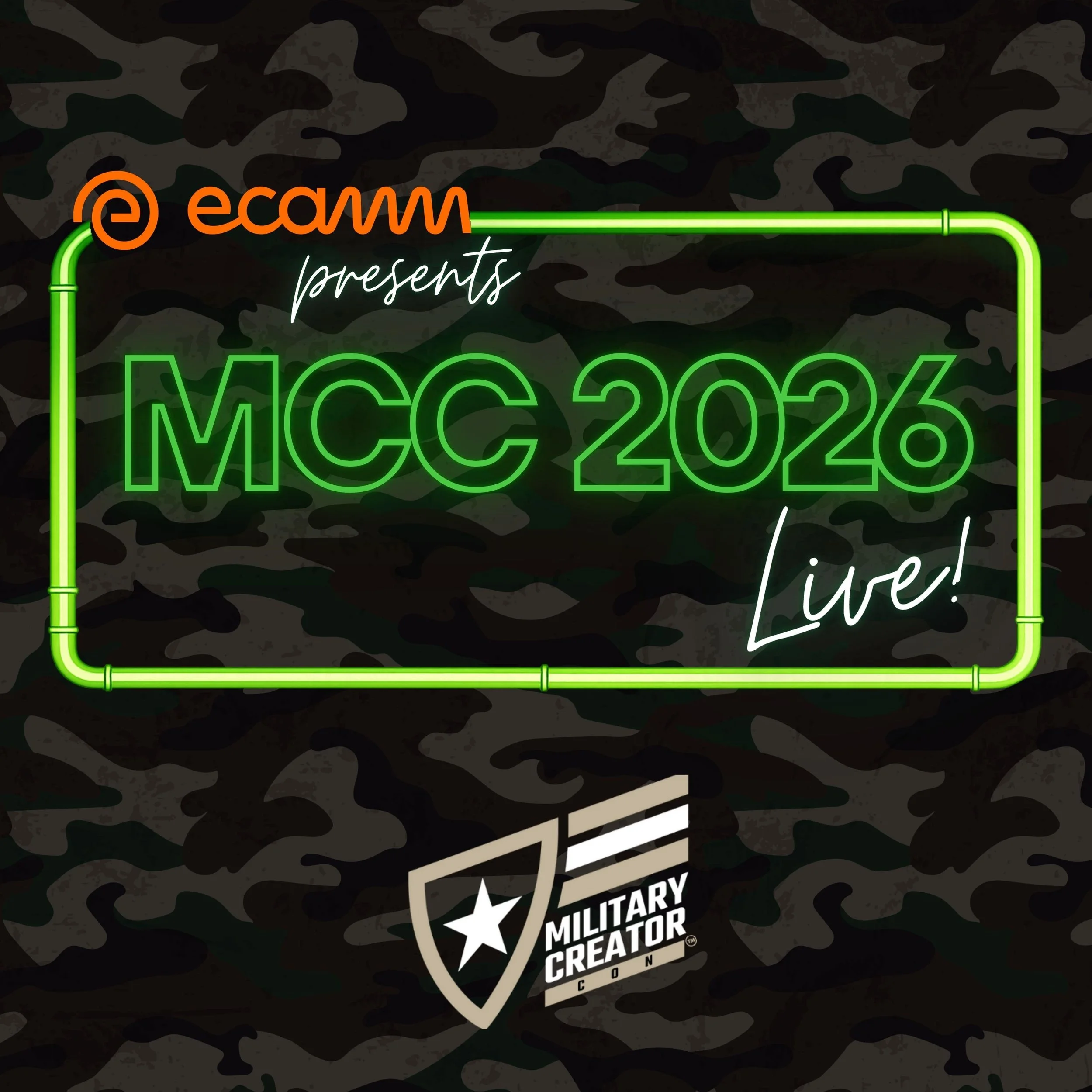 MCC Live logo from Military Creator Con