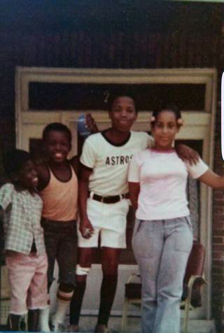 Approx 1976-77(LtoR) Cary, Kirk, Rodney, Jackie