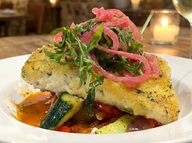 Herb Crusted Halibut