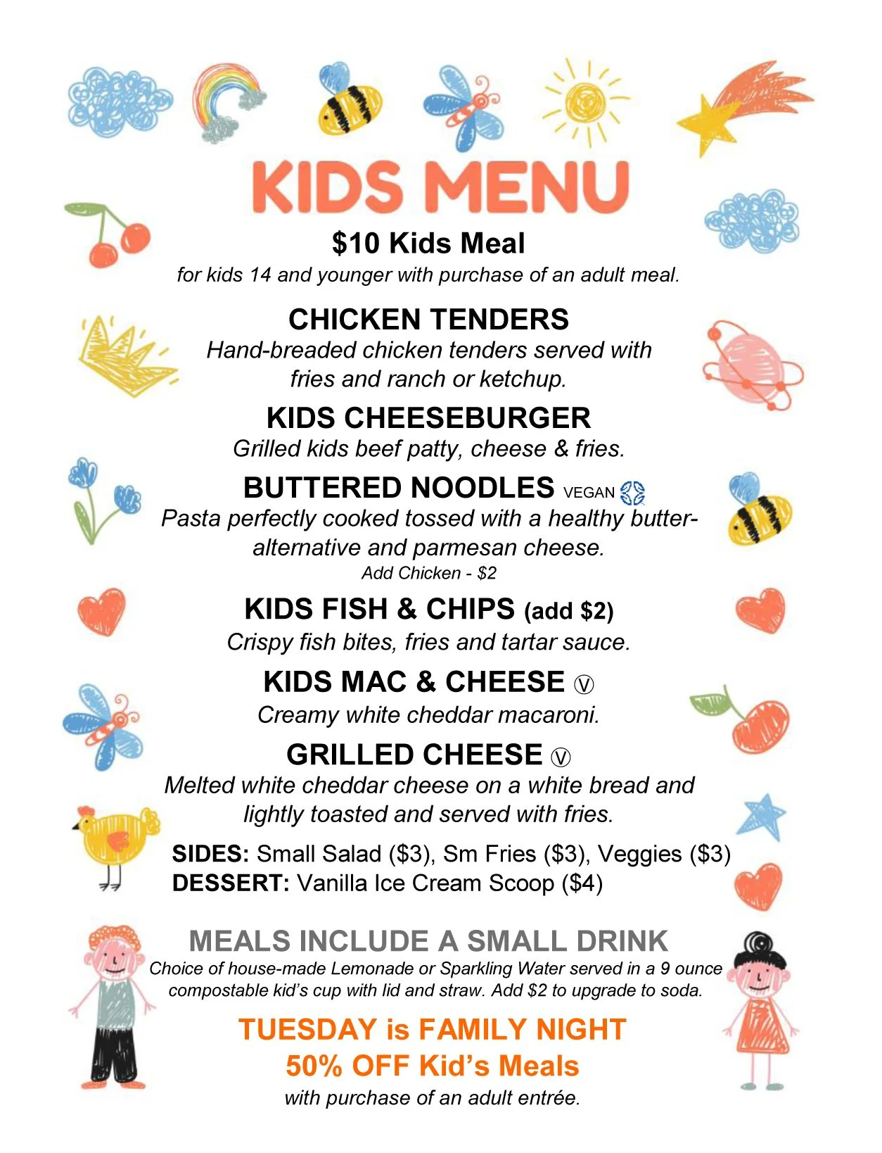 Kids Menu