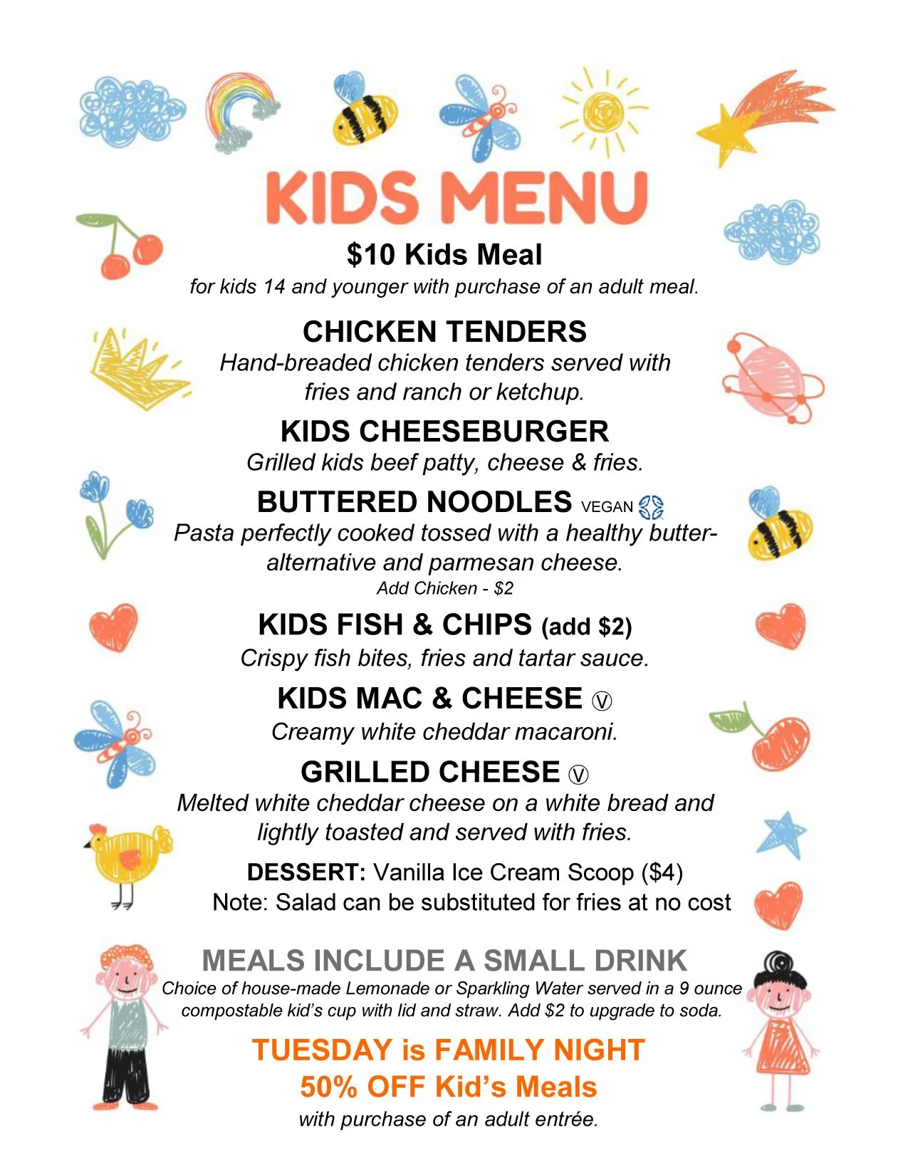 Kids Menu