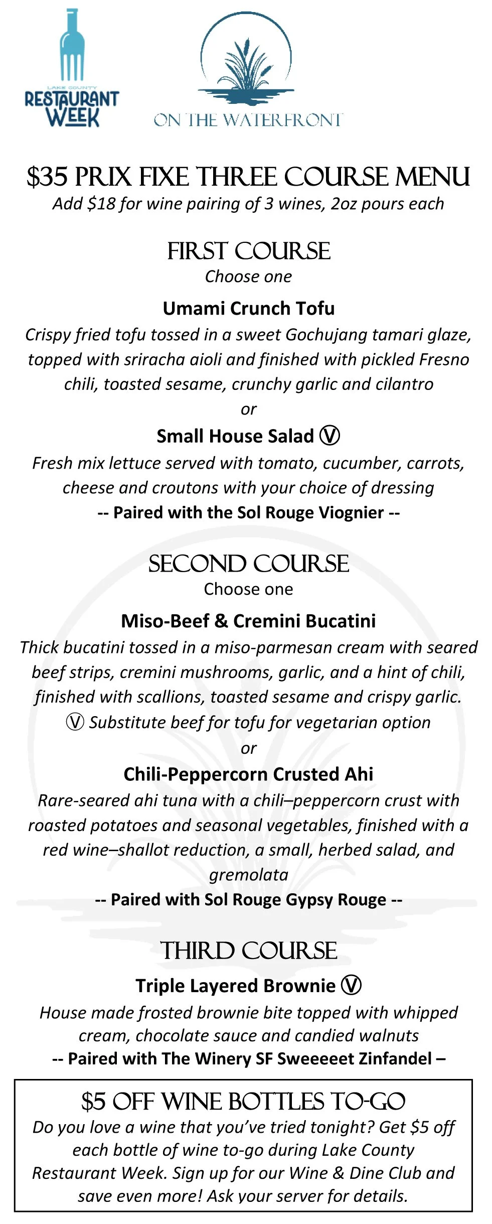 Lake County Restaurant Week 2026