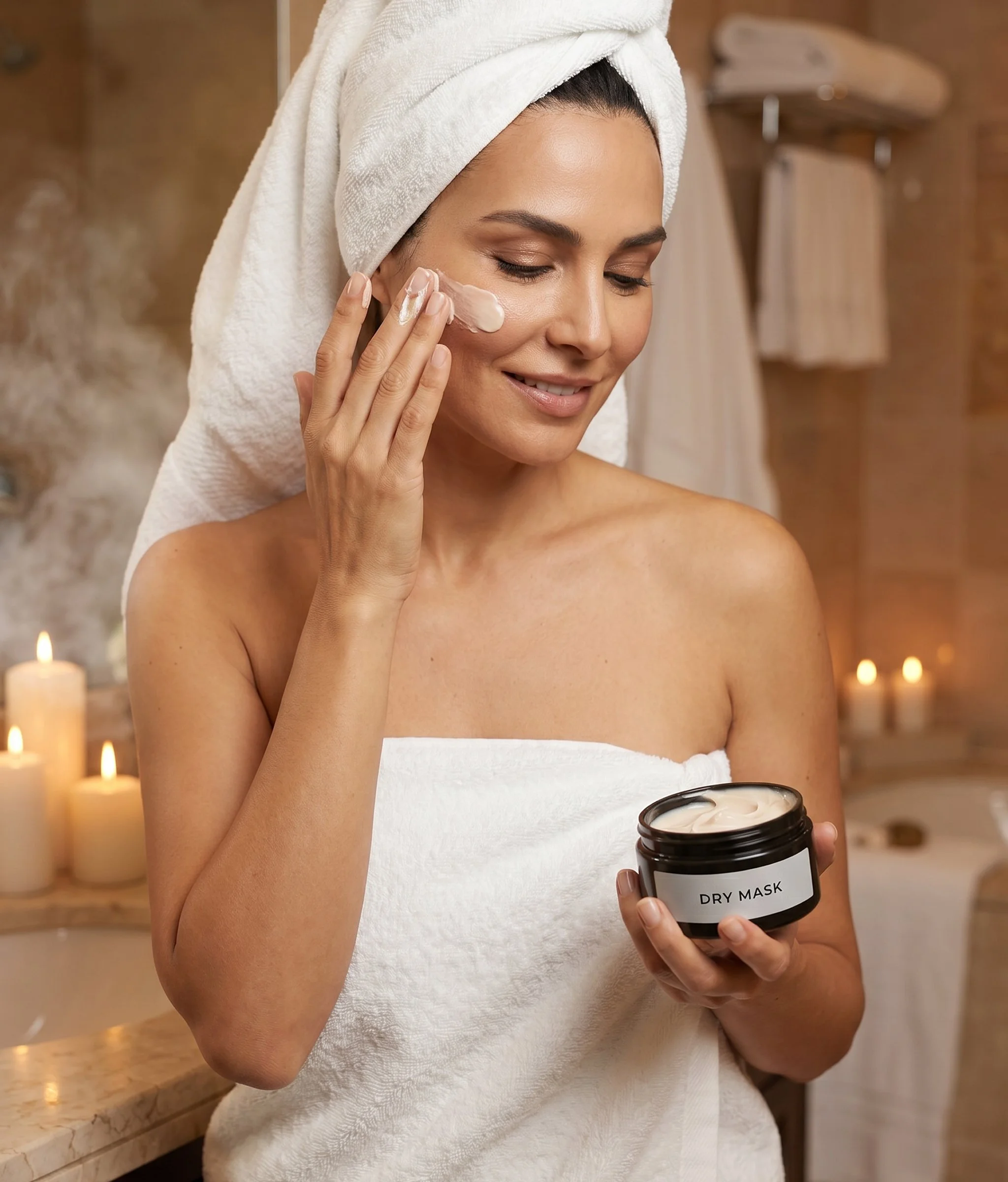 the natural way - dry mask.