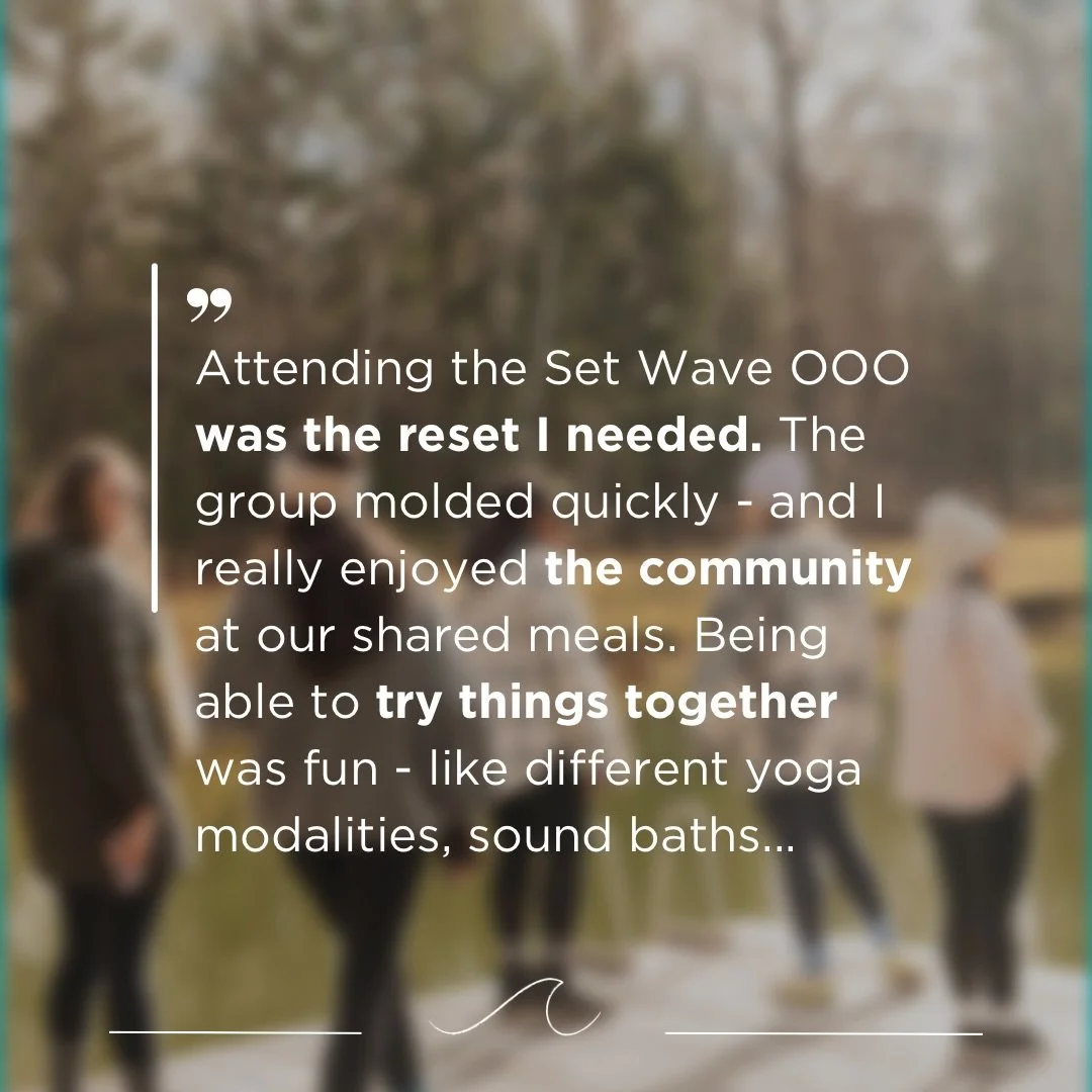 HUGE thank you to everyone who shared testimonials for the new website!! It&rsquo;s been a great chance to reflect on the moments &amp; experiences we&rsquo;ve *co-created:* because all of you help shape what Set Wave becomes, and I&rsquo;m grateful 