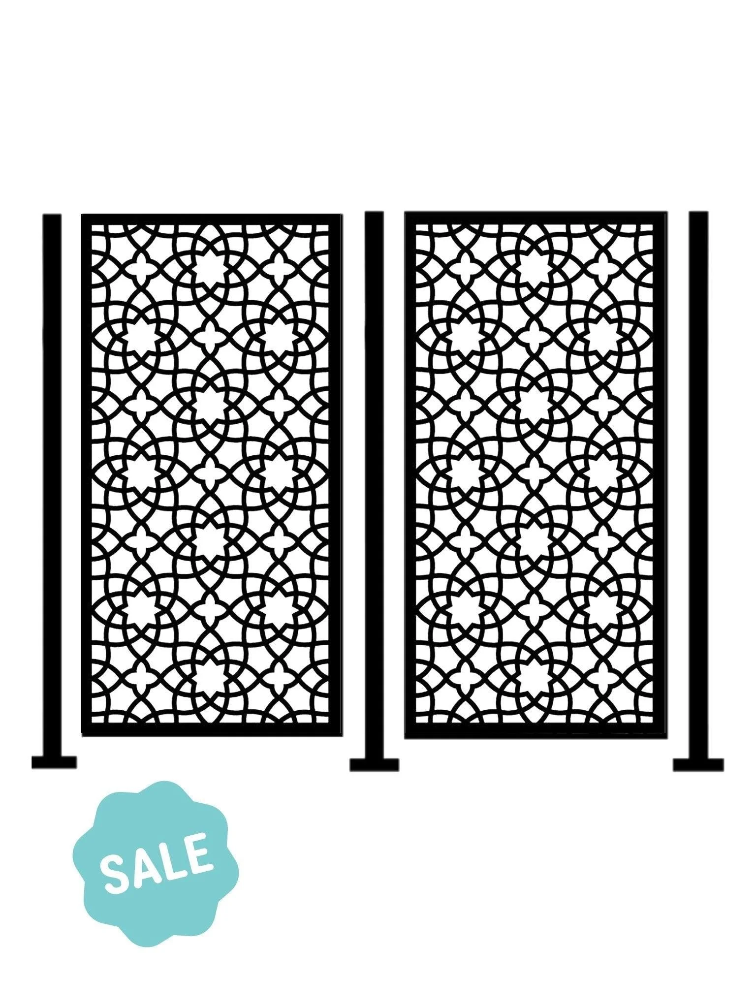 2 Alhambra Large Screen with 3 Posts