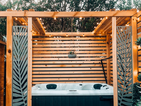 How to Upgrade your Outdoor Hot Tub using our Trellises