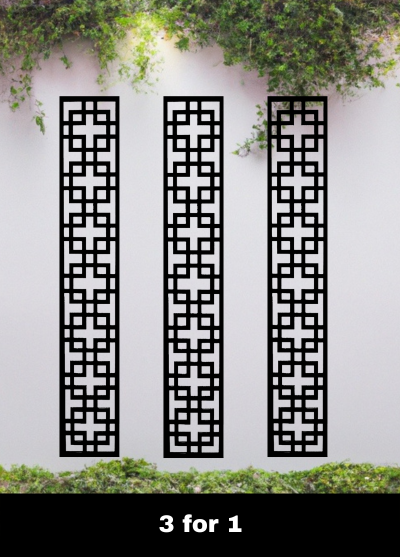 Special Offer - 3 Black 5mm Cubed Trellises For £60 - RRP £180