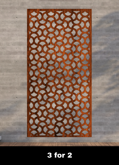 3 Ellipse Corten Large Screen