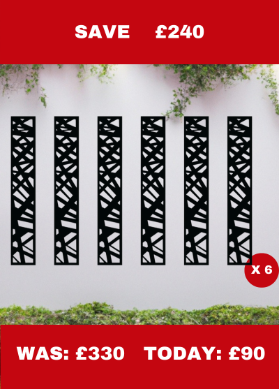 Special Offer - 6 Kerplunk Trellis Black - £90 (RRP £330) - Use Code KERPLUNK240