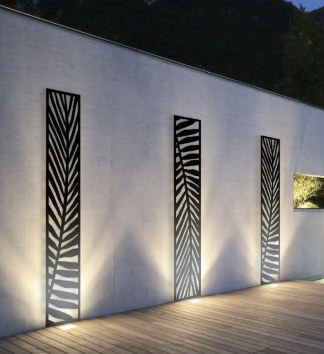 Black Trellis - 4 for £44 - Choose from Frond or Vector