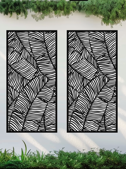2 Large Black Verdure Screens - Buy 1 Get 1 Free