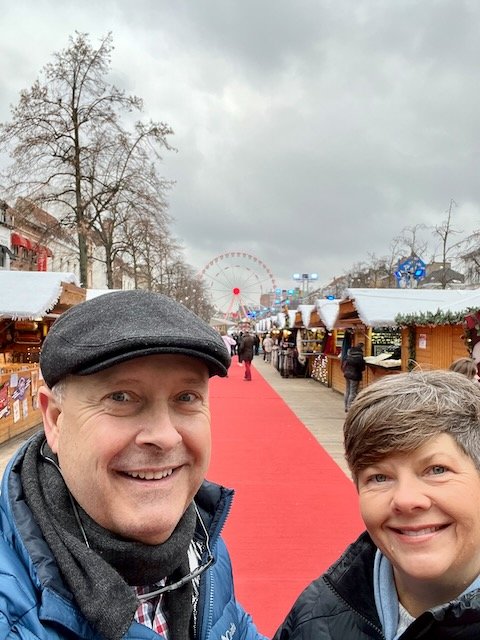 Christmas Market next to the Church of Saint Catherine