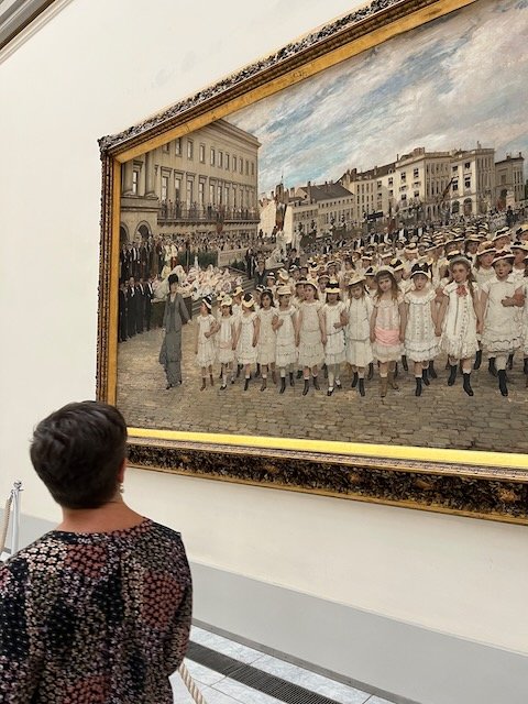 The Procession of the Schools 1878 by Jan Verhas