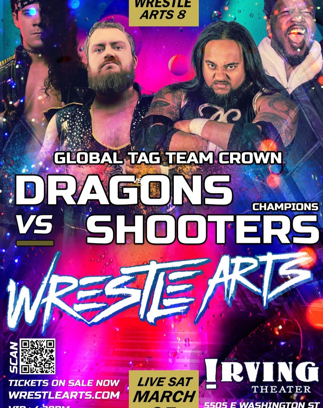 THE DRAGONS VS THE SOUL SHOOTERS FOR THE GLOBAL TAG TEAM CROWN ON MARCH 25TH!

The Soul Shooters are probably the best tag team of wrestling's modern era to come out of Indiana. They have been winning championships all over the midwest for two decade