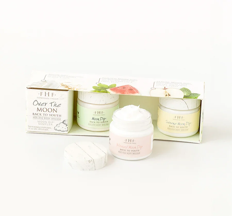 Over The Moon – Moon Dip® Body Mousse Sampler