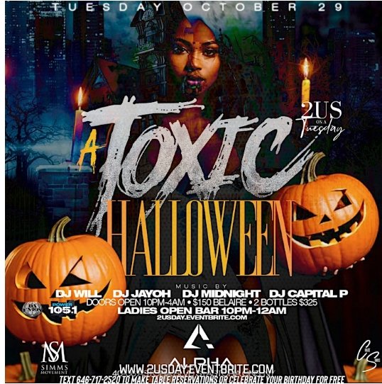 2Us Tuesdays: Toxic Halloween