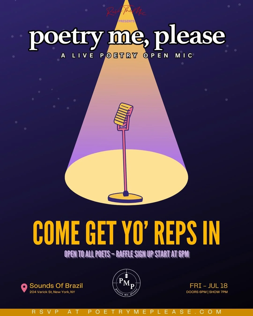 Poetry Me, Please: Come Get Yo' Reps In | Open Mic