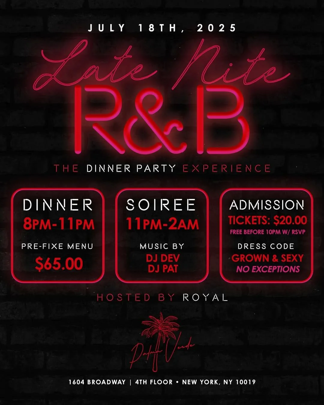 Late Nite R&B: The Dinner Party Experience