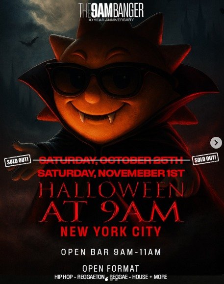 Halloween at 9am: New York - WEEKEND 2
