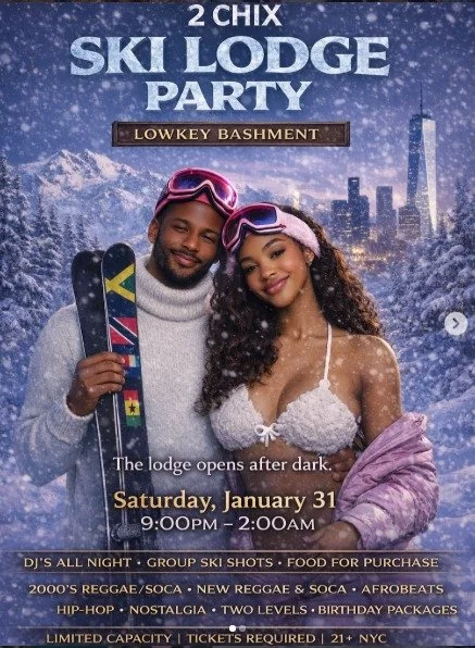 Pink Ski Lodge Party