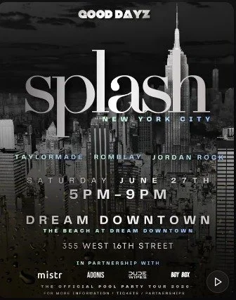 SPLASH | NYC Pride Rooftop Pool Party