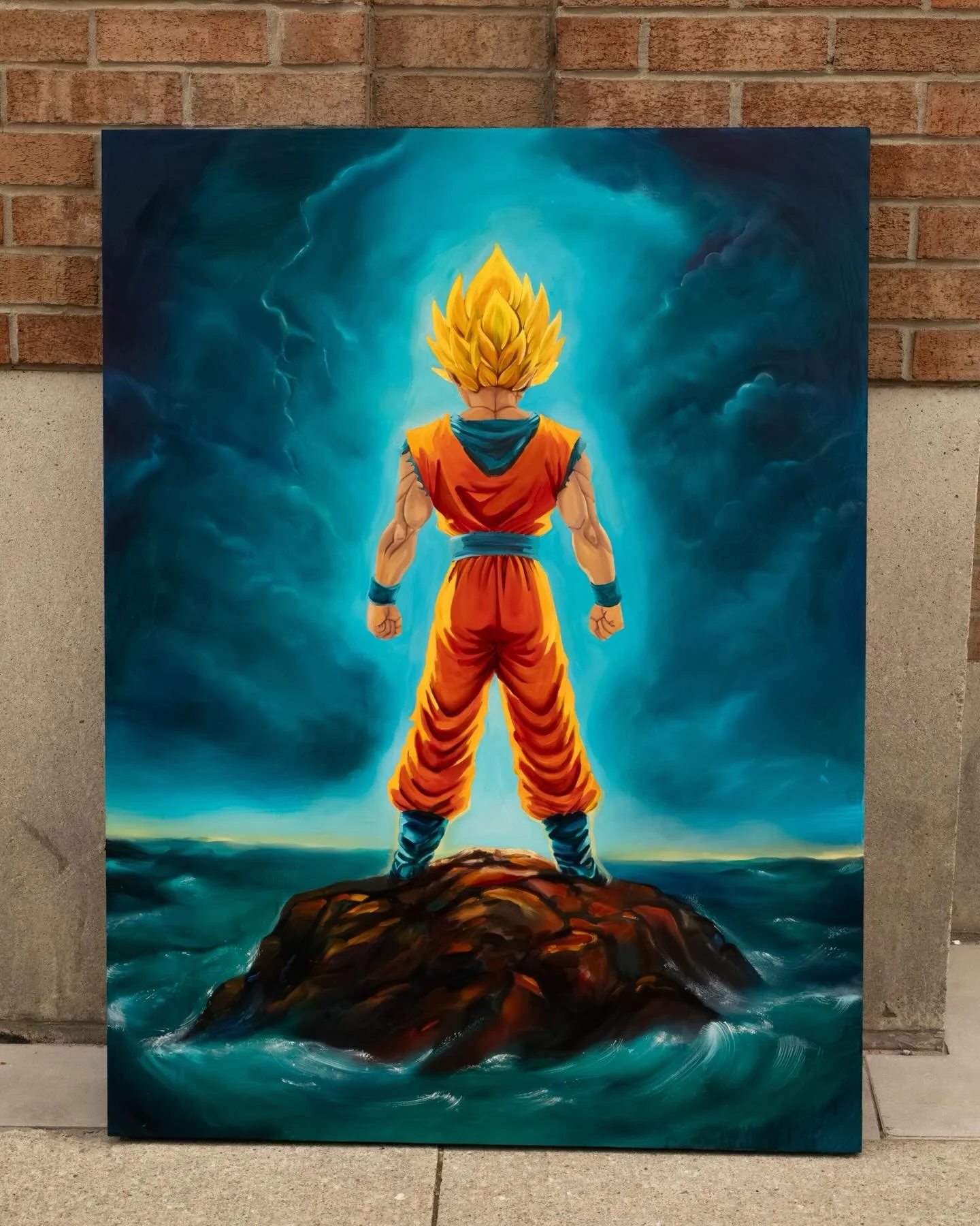 💫 SUPER SAIYAN MODE 💫

Growing up I was such a huge fan of Dragon Ball Z. My brothers and I would go Super Saiyan mode on commercial breaks and spar in the living room. 

Painting this commission now that I&rsquo;ve grown so much brought me straigh