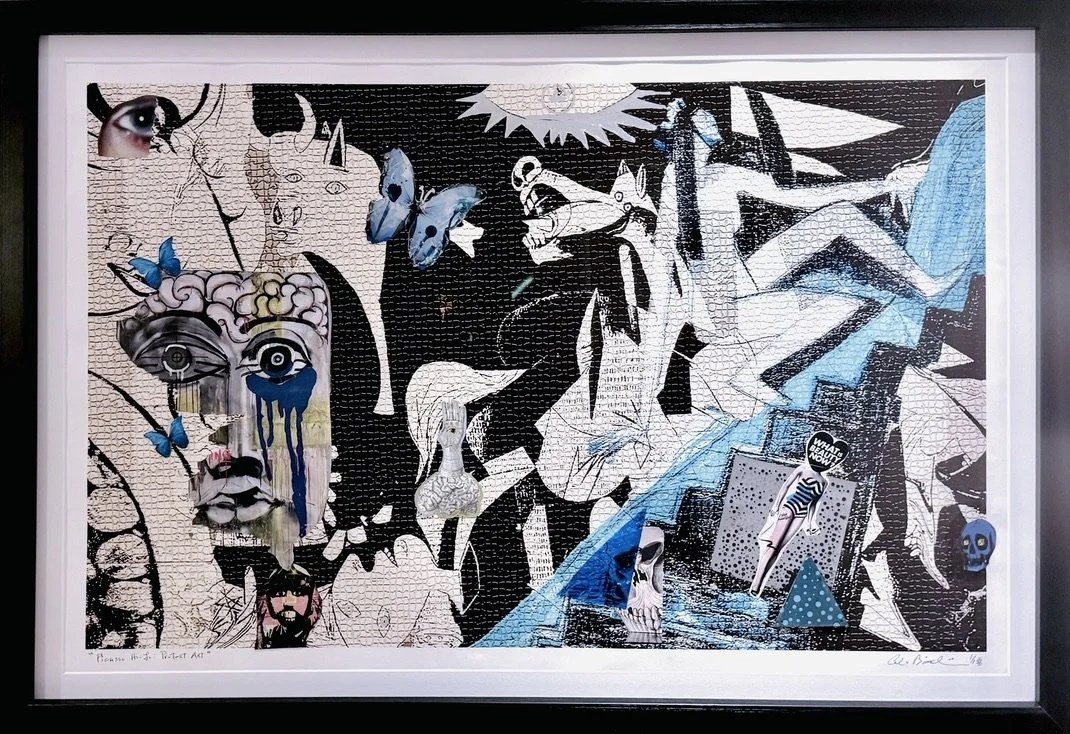 Hi-Lo Picasso, 2024
Original Mixed Media Collage
36" x 24"
 $1,850