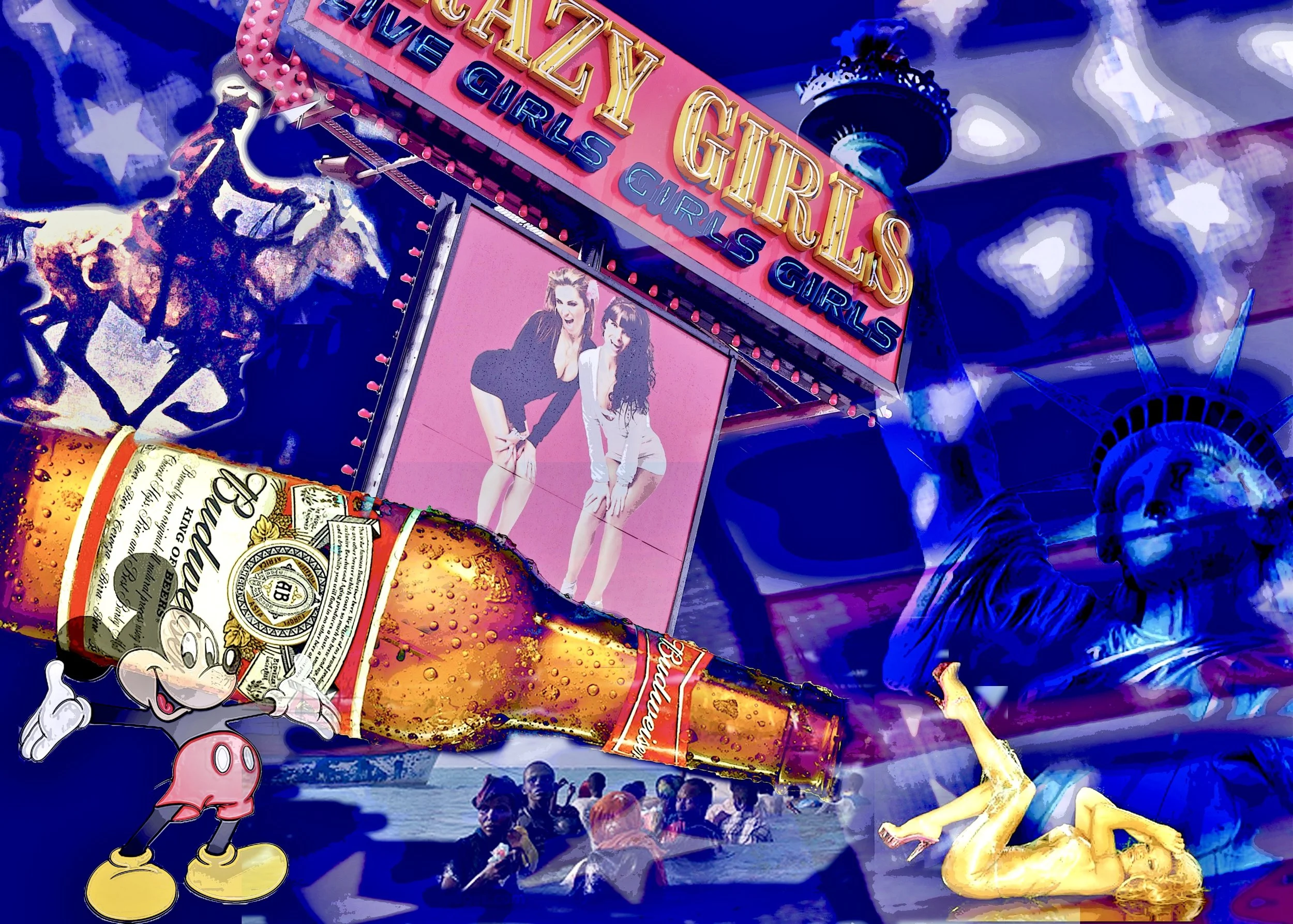 American Dream, 2022 | 24 × 36 in | Digital Collage (series of 15) | $1,050