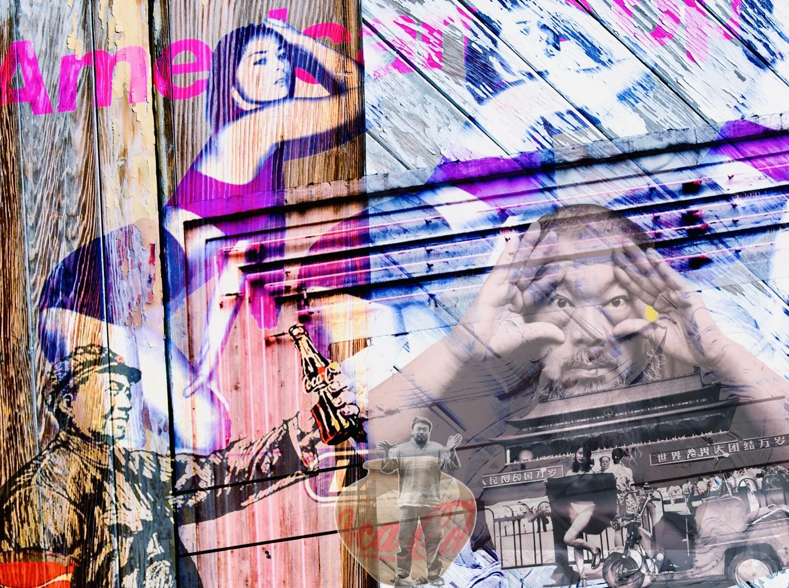 Capitalist China, 2026 | 24 × 36 in | Original Mixed  Media Collage | $1,850
