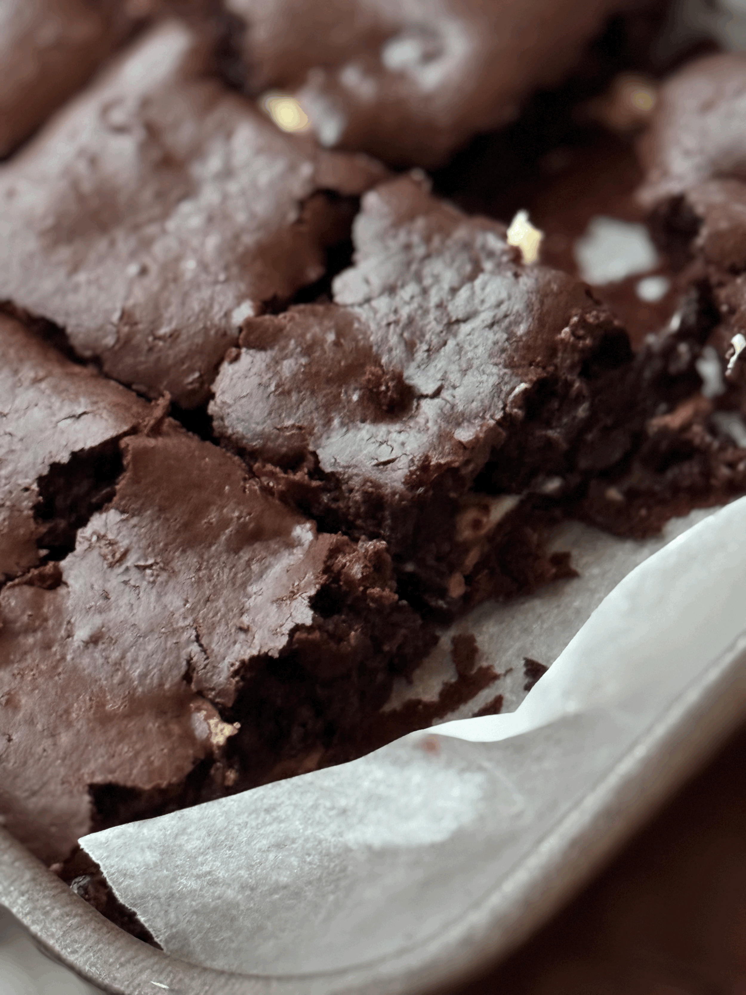  Próteinrík brownie með hvítu súkkulaði og grískri jógúrt