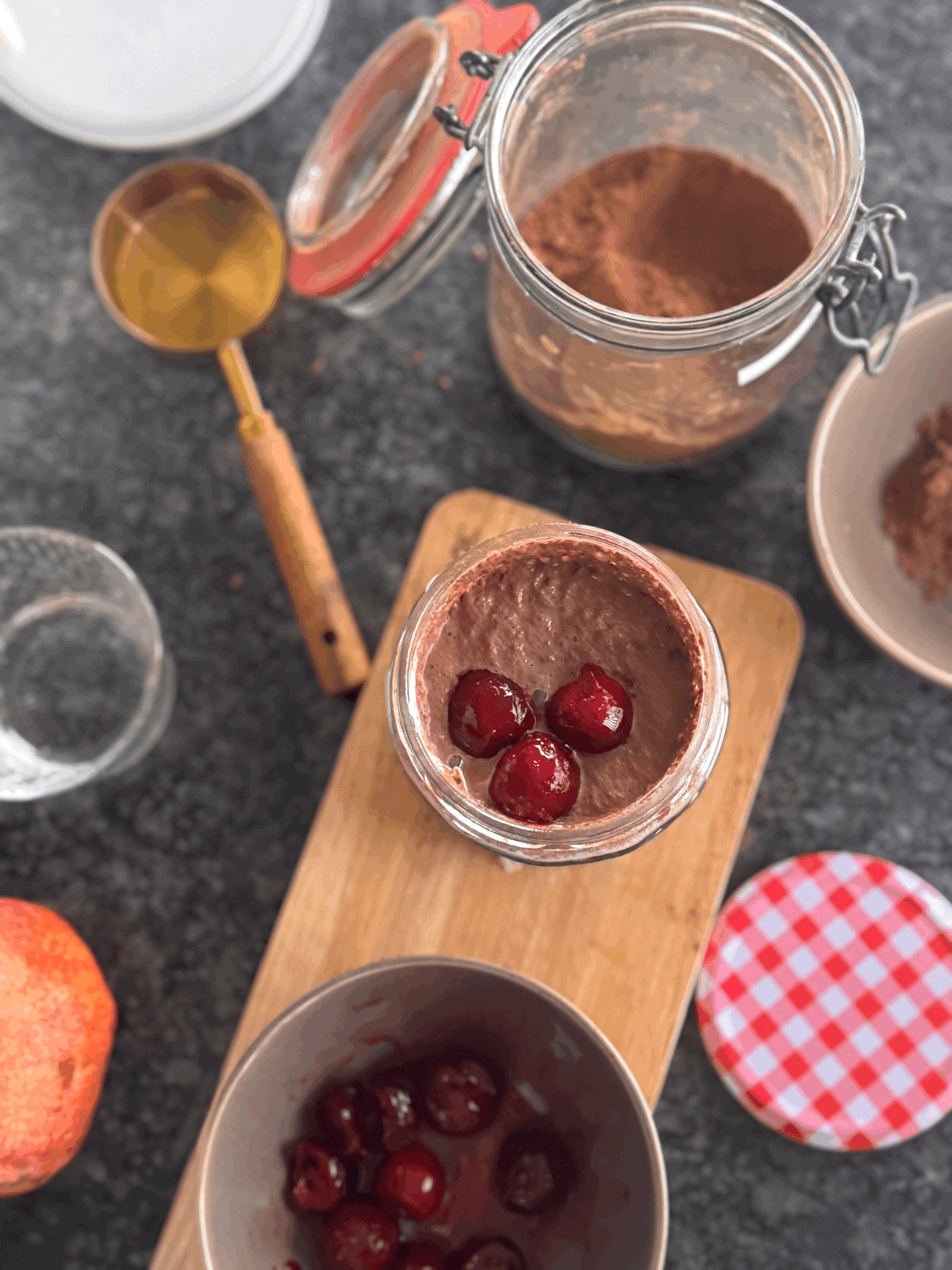 Súkkulaði &amp; kirsuberja hafrar 