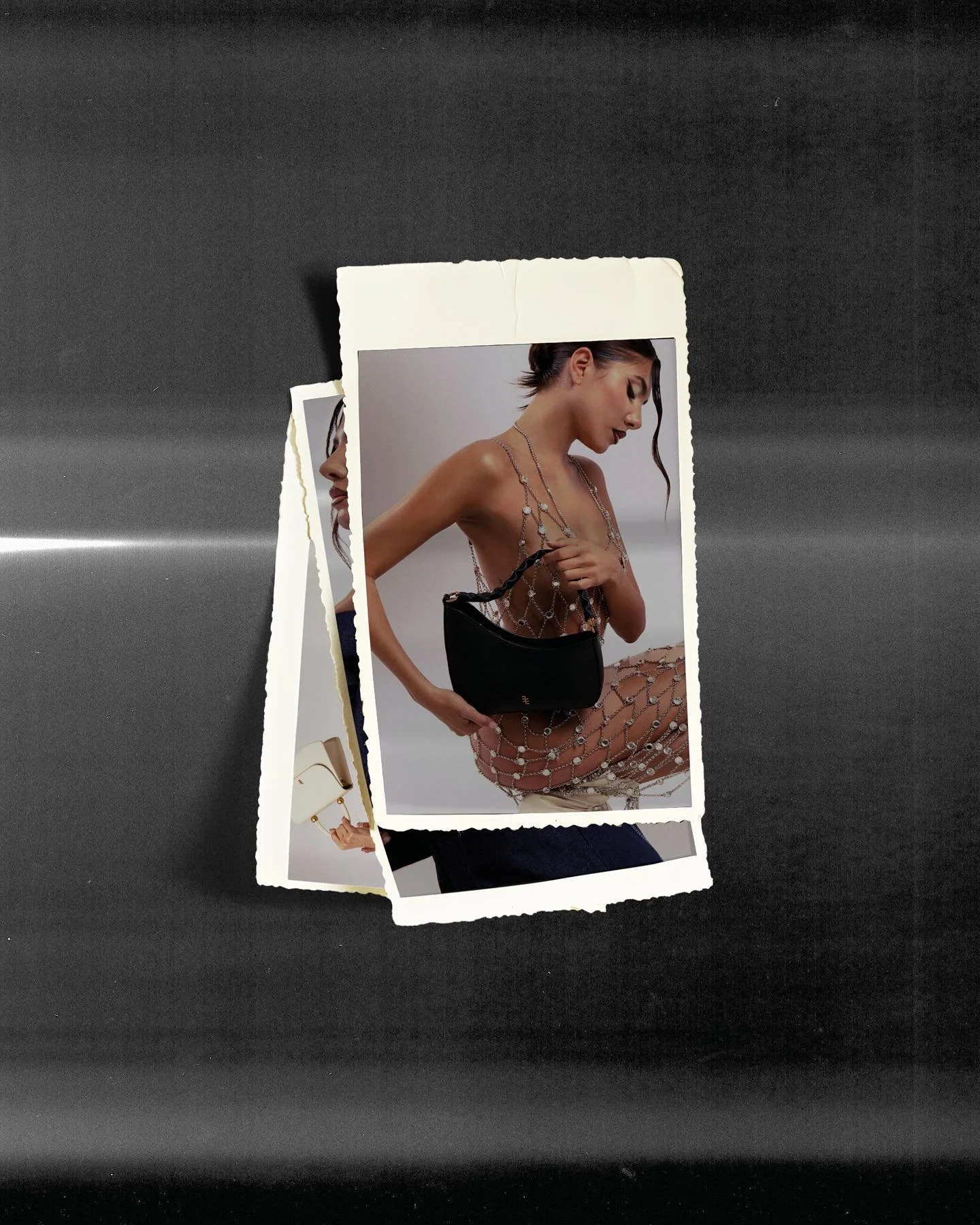 marketing collateral design for @enamoure, a Belgian leather goods label.